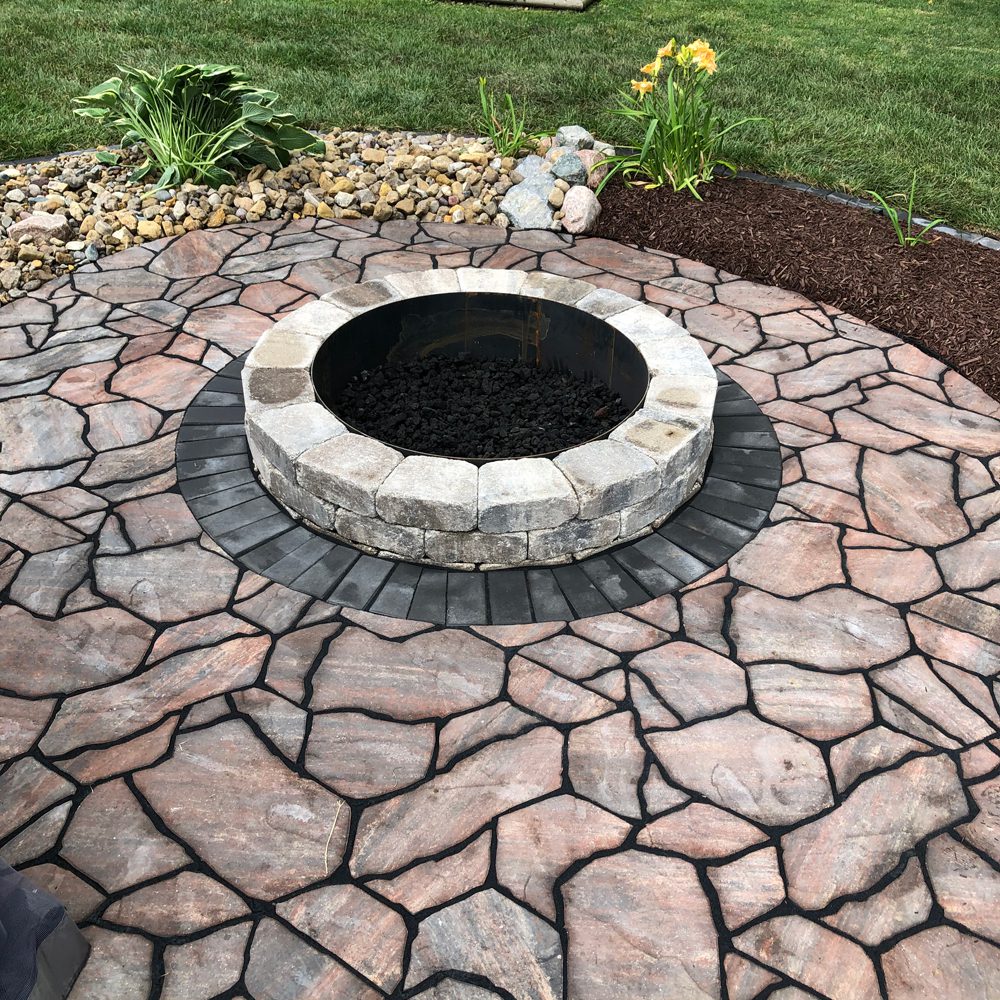 hardscape with firepit hardscape with firepit