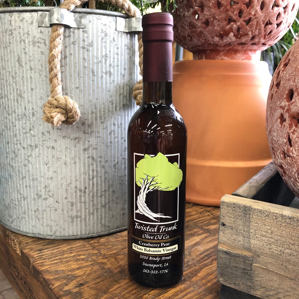 Twisted Trunk olive oil cranberry pear white balsamic vinegar
