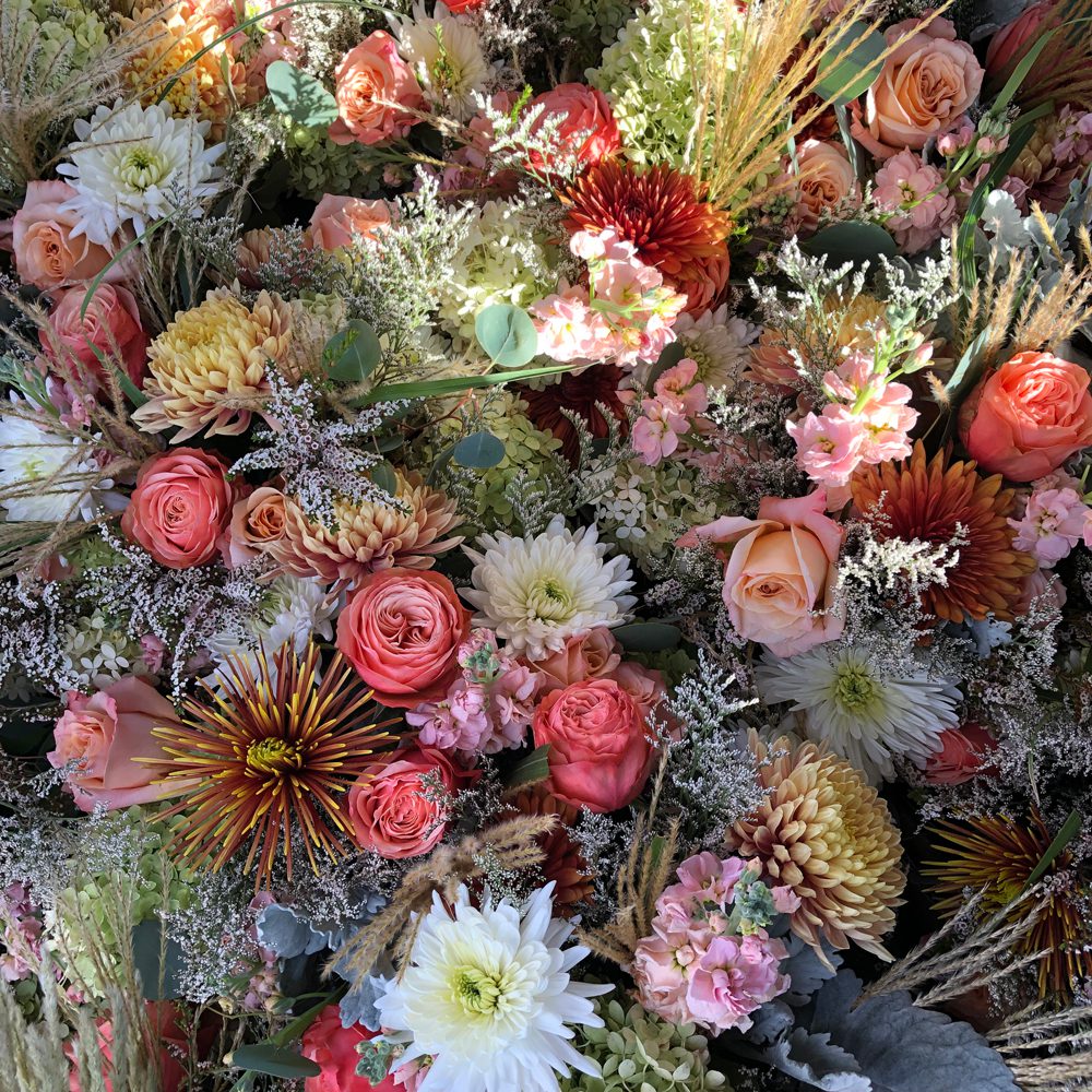 colorful and beautiful kinds of flowers for a special event